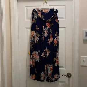 Floral flowy pants